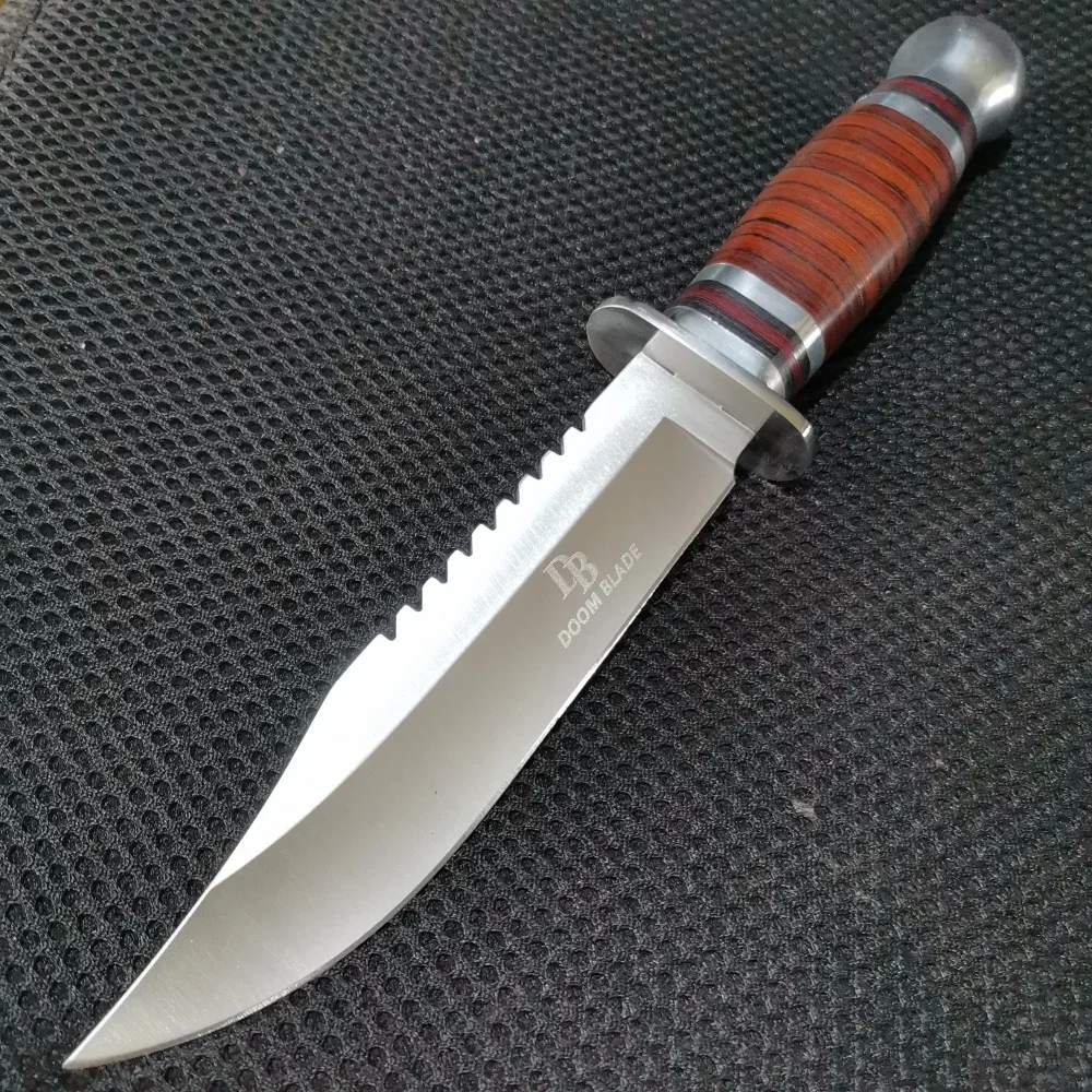 Combo Set: 10.43" Fixed Blade & 8.39" Folding Knife - For Outdoor Camping, Hunting and Survival - Image 7