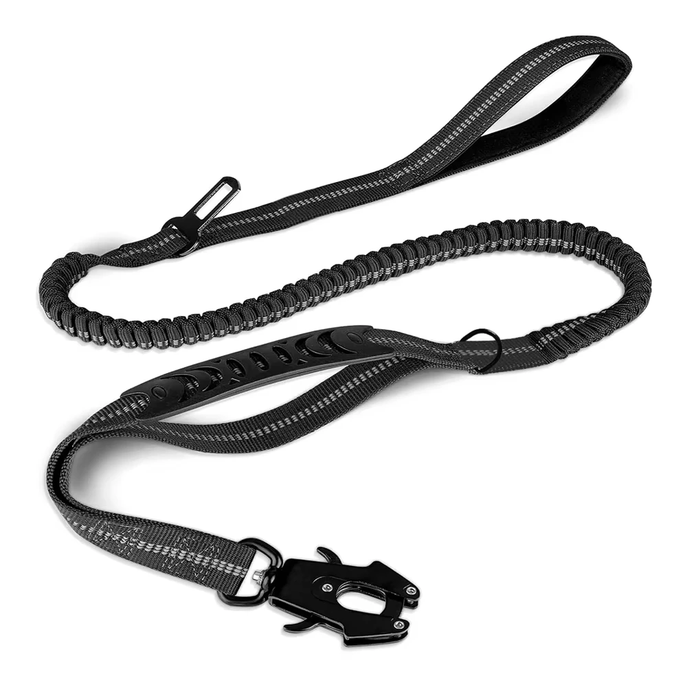 Heavy-Duty Dog Leash for Large Dogs- Shock Absorbing Bungee- 2 Padded Handles- Strong No- Pull Dog Leash - Image 9