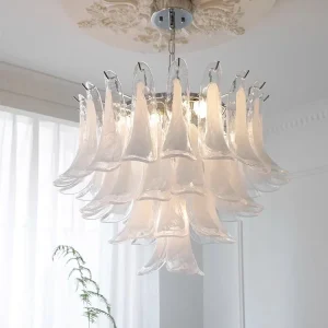 Modern Branch Crystal Chandeliers- Dining Room, Living Room, Bedroom- Long Crystal Ceiling Hanging Chandelier Lights