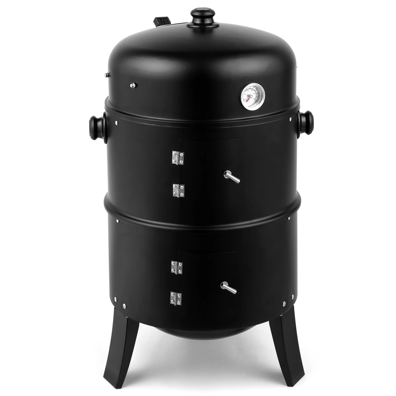 80*41*48-cm Iron Spray Smoker-Carbon Grill- Black - Image 5