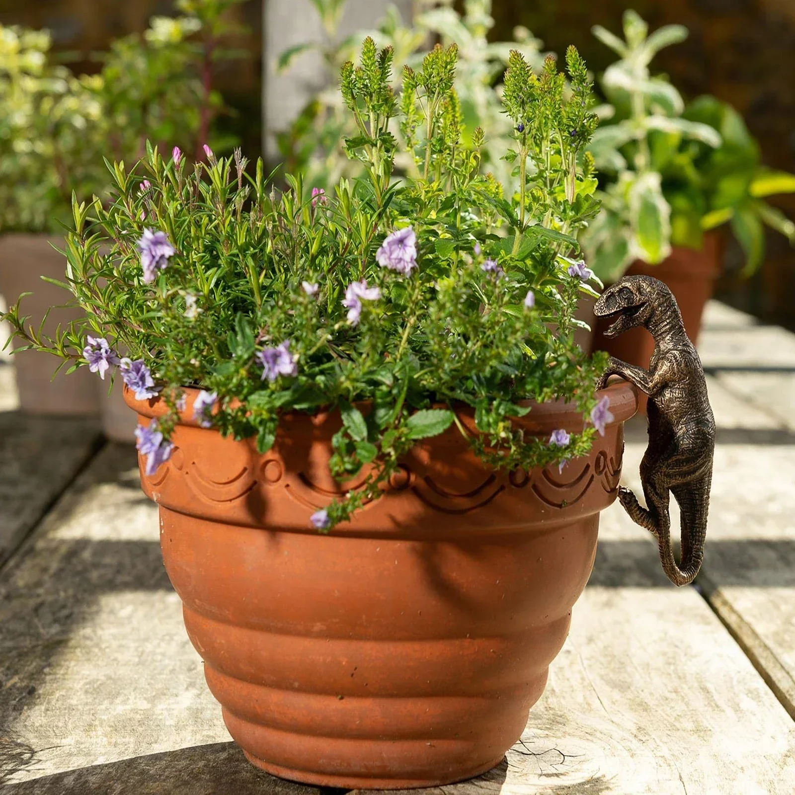 1-pc Small Dinosaur Flower Pot Hugger - Image 4