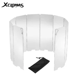 8/9/10/12/14/16 Plates- Windproof Screen to Protect Outdoor Cooking Fires, Aluminum Alloy