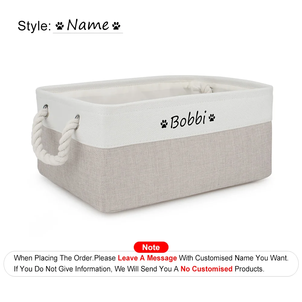 Custom Name Dog/Cat Toy Storage Box - Image 14