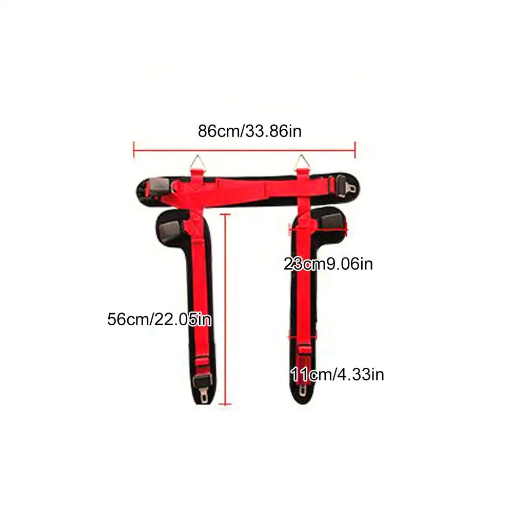 Adjustable Trampoline Safety Harness for Children- Double Buckle Waist Belt- Thick Cushion Support- 160 lbs Weight Limit - Image 8