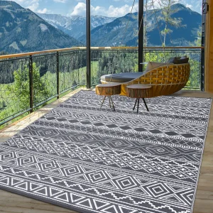 5' x 8' Outdoor Rug- Waterproof- Reversible Patio Rug