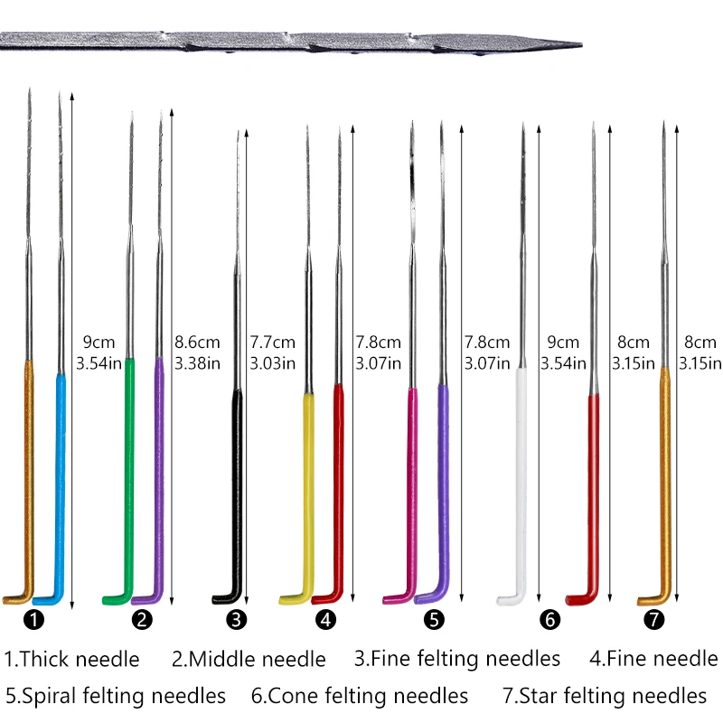 17 Piece Wool Felting Needles - Image 2