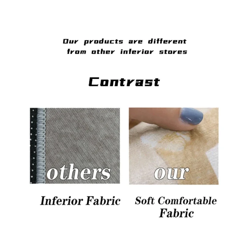 Large Living Room Carpet- Luxury Beige Bedroom Rug- Soft, Washable Rug- Many Styles and Sizes - Image 5