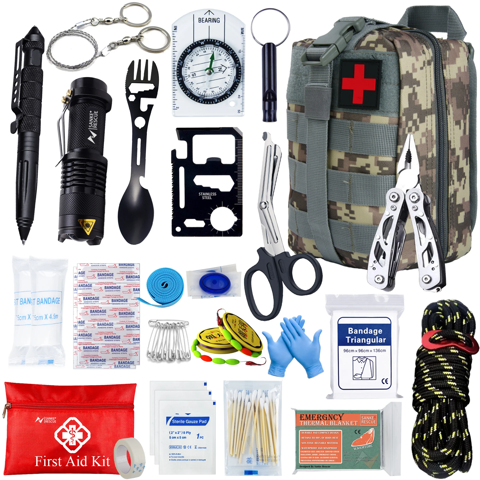 Tactical First Aid Kit- Medical Bag- Self-defense - Image 12