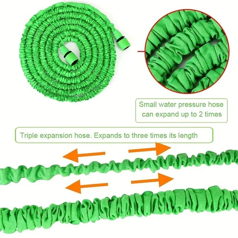 Expandable Magic Hose- High- 7 Water Spraying Functions, Garden Watering Hose - Image 3