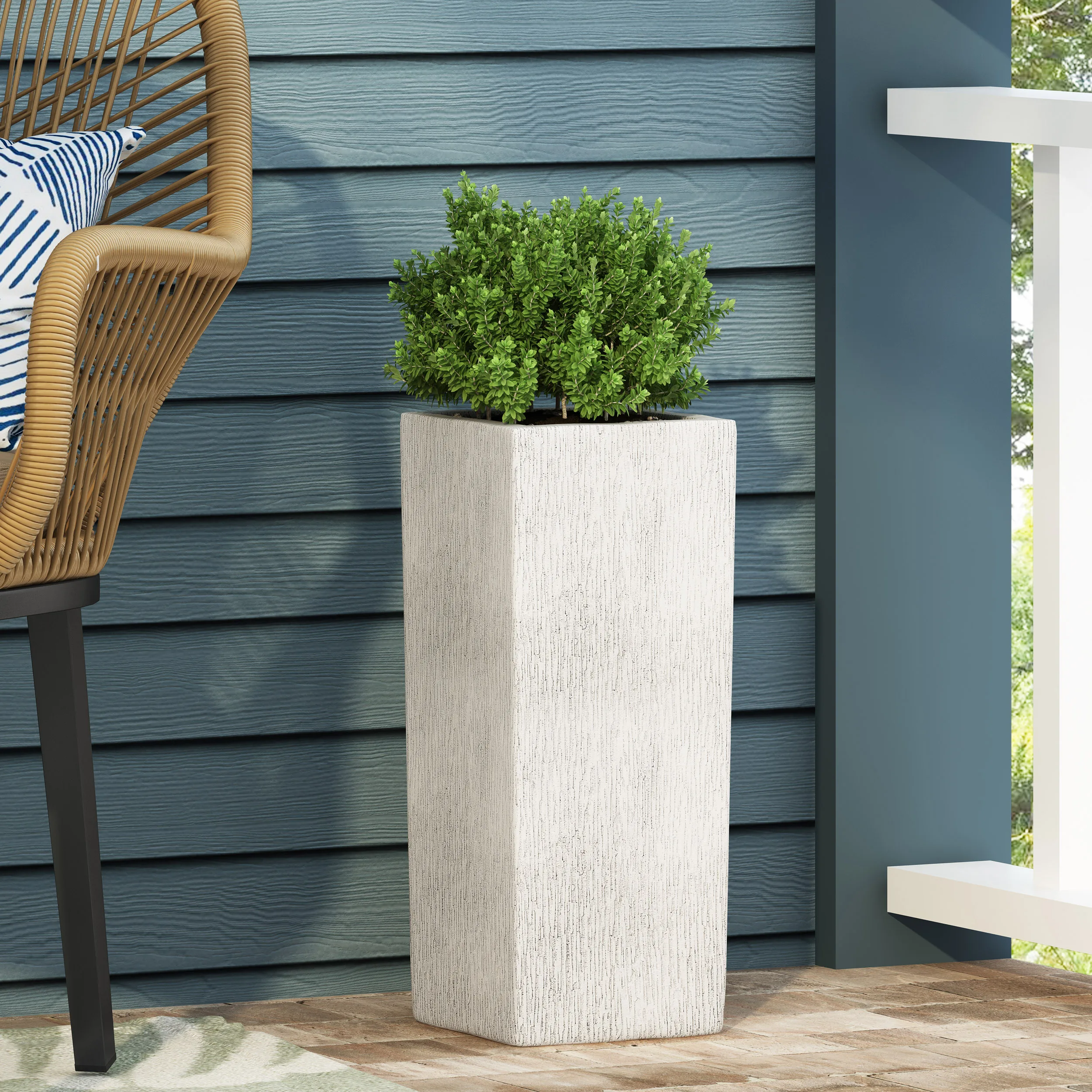 Elegant Magnesium Oxide Planter- Antique Finish- Flower Pot for Gardens and Patios - Image 2