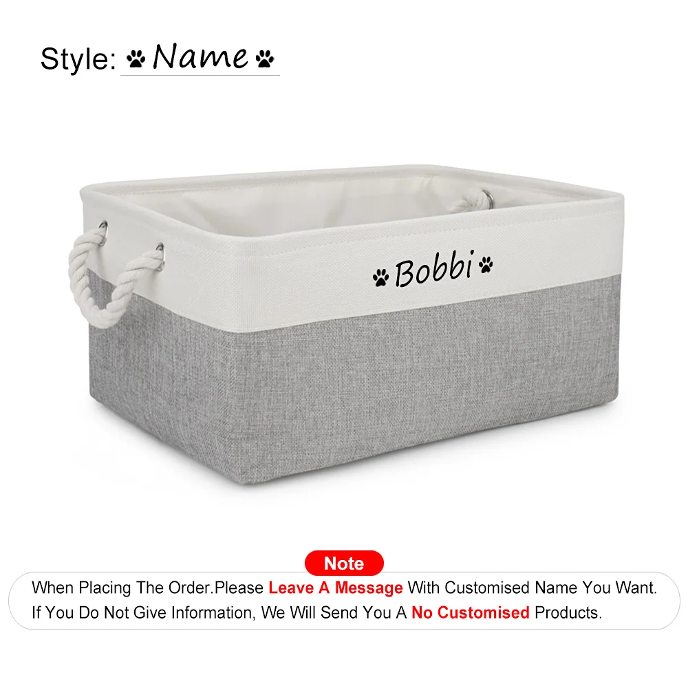 Custom Name Dog/Cat Toy Storage Box - Image 22