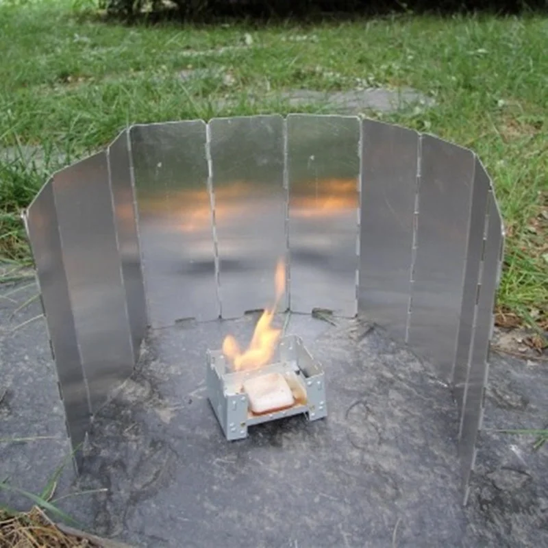 8/9/10/12/14/16 Plates- Windproof Screen to Protect Outdoor Cooking Fires, Aluminum Alloy - Image 5