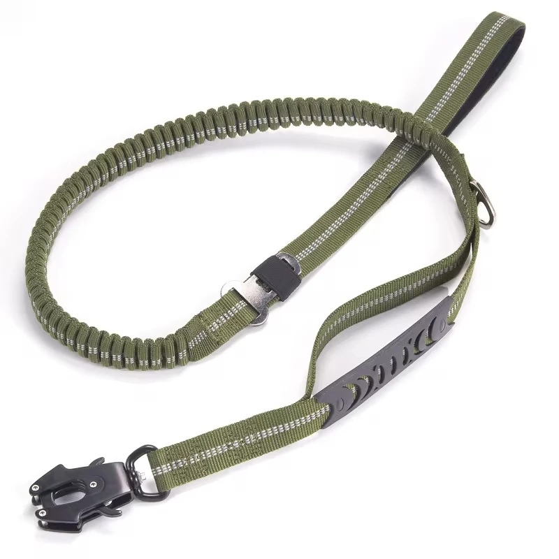 Heavy-Duty Dog Leash for Large Dogs- Shock Absorbing Bungee- 2 Padded Handles- Strong No- Pull Dog Leash - Image 10