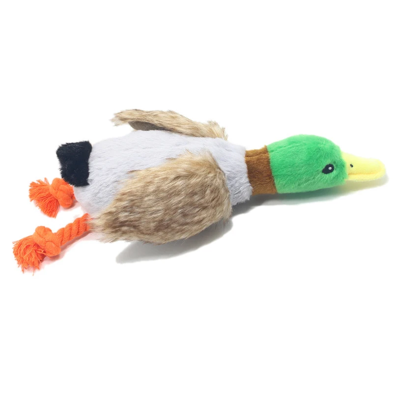 Plush Duck Sound- Stuffed Squeaky Animal- Dog Toy- Cleaning Teeth Dog Chew Rope - Image 7