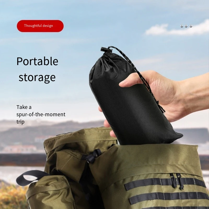 Three-in-One Hooded Raincoat- Camping- Tent- Ground Sheet- Emergencies - Image 4