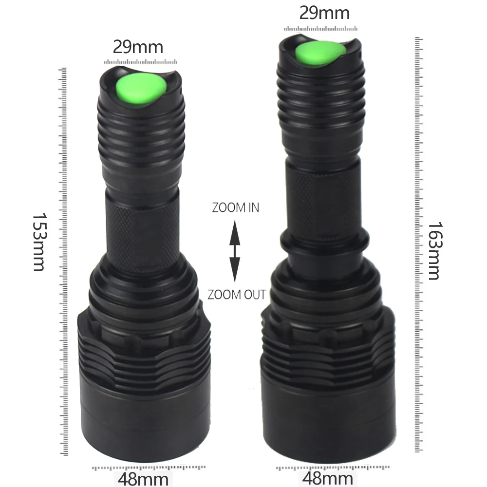 C11 infrared LED Flashlight- Zoom High/ Bright Night Vision- Infrared- Full Light Tactical Hunting Flashlight - Image 5