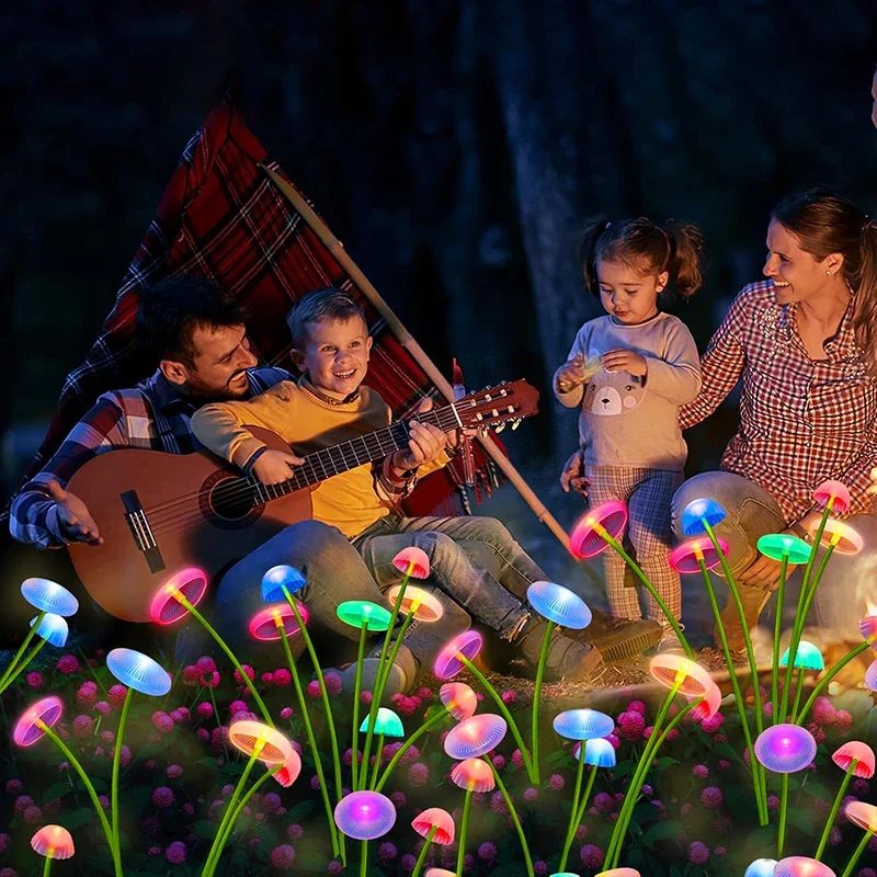 Solar Mushroom Lights- Garden Decor- Waterproof- White Lights/Colored Lights - Image 3