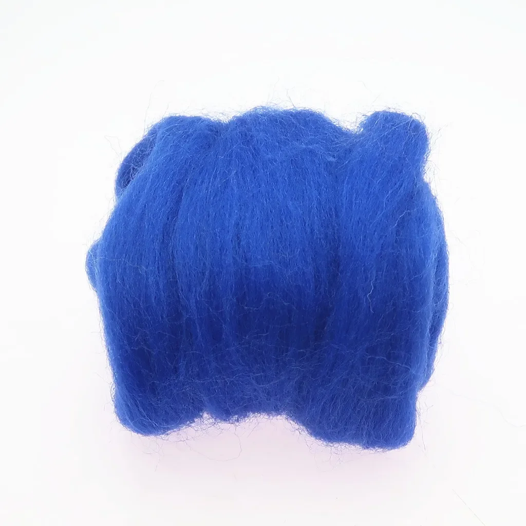 Blue Color Series- Wool Roving for Needle Felting- Wet Felting- Spinning - Image 8