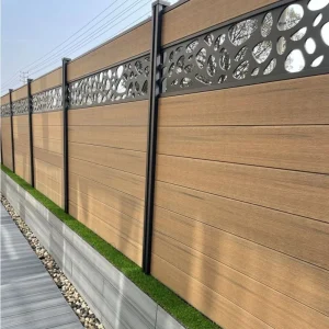 Modular Fence- Aluminum Horizontal Yard Privacy Panels