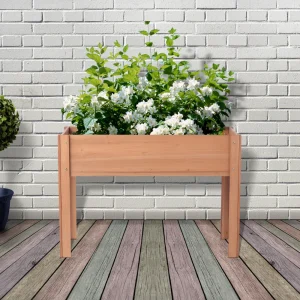 Raised Garden Bed with Legs- Elevated Wooden Planter Box