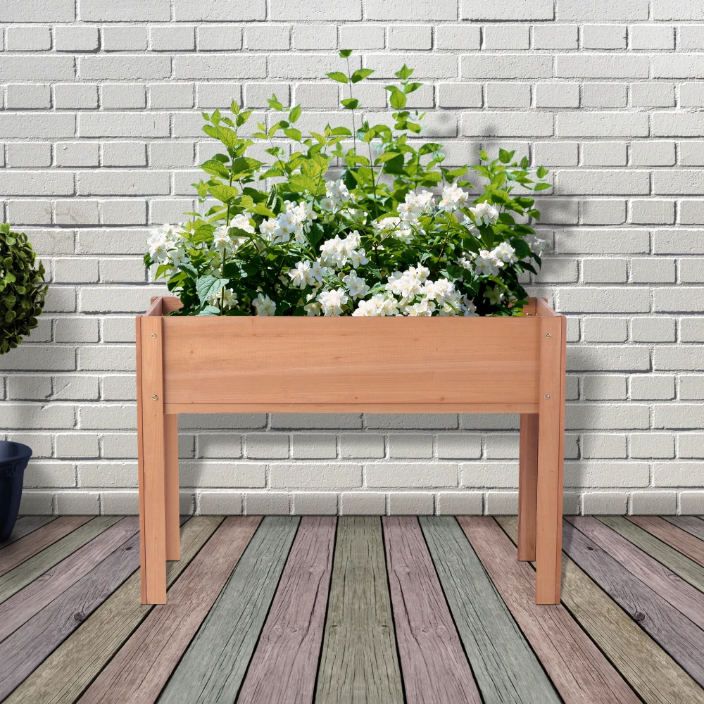 Raised Garden Bed with Legs- Elevated Wooden Planter Box