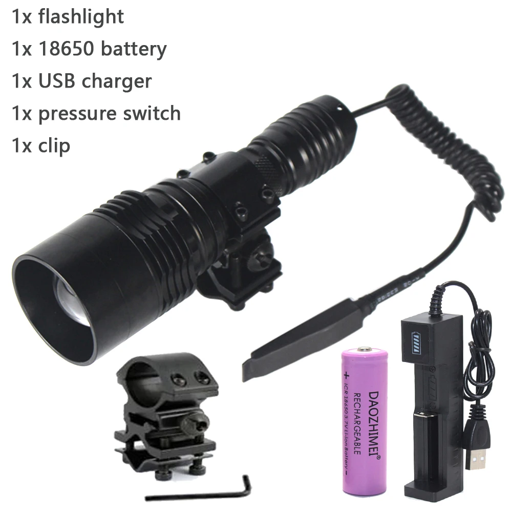 C11 infrared LED Flashlight- Zoom High/ Bright Night Vision- Infrared- Full Light Tactical Hunting Flashlight - Image 10