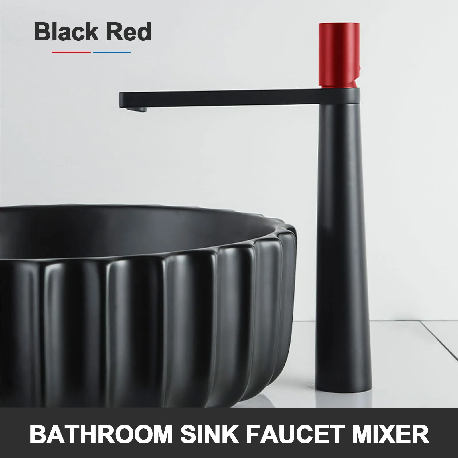 Bathroom Sink Faucet- Single Hole- Tall Vanity Basin Mixer Tap- Many Colors - Image 22