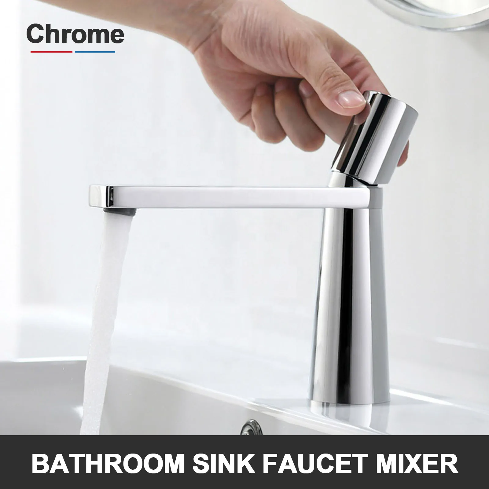 Bathroom Sink Faucet- Single Hole- Tall Vanity Basin Mixer Tap- Many Colors - Image 11