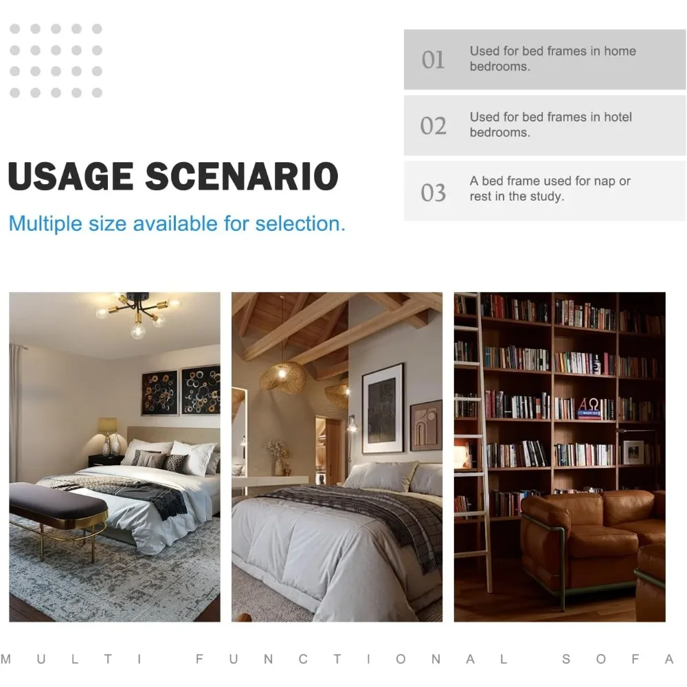 Queen-Size Bed Frame with 3 Drawers- Upholstered Bed Frame with Storage Headboard- AC USB & Type C Charging Station - Image 6