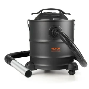 Ash Vacuum Cleaner- 5 Gallon- 1200W for Fireplaces, Pellet Stoves, Grills- BBQ Ash Disposal- Heavy-Duty Cleaning