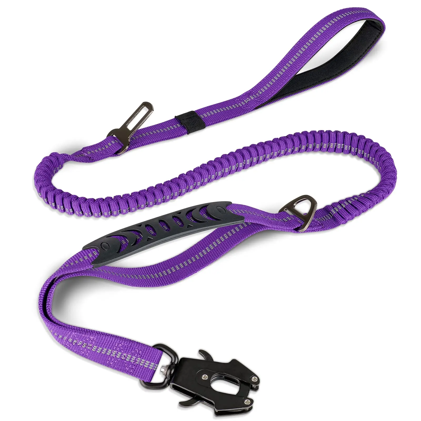 Heavy-Duty Dog Leash for Large Dogs- Shock Absorbing Bungee- 2 Padded Handles- Strong No- Pull Dog Leash - Image 8