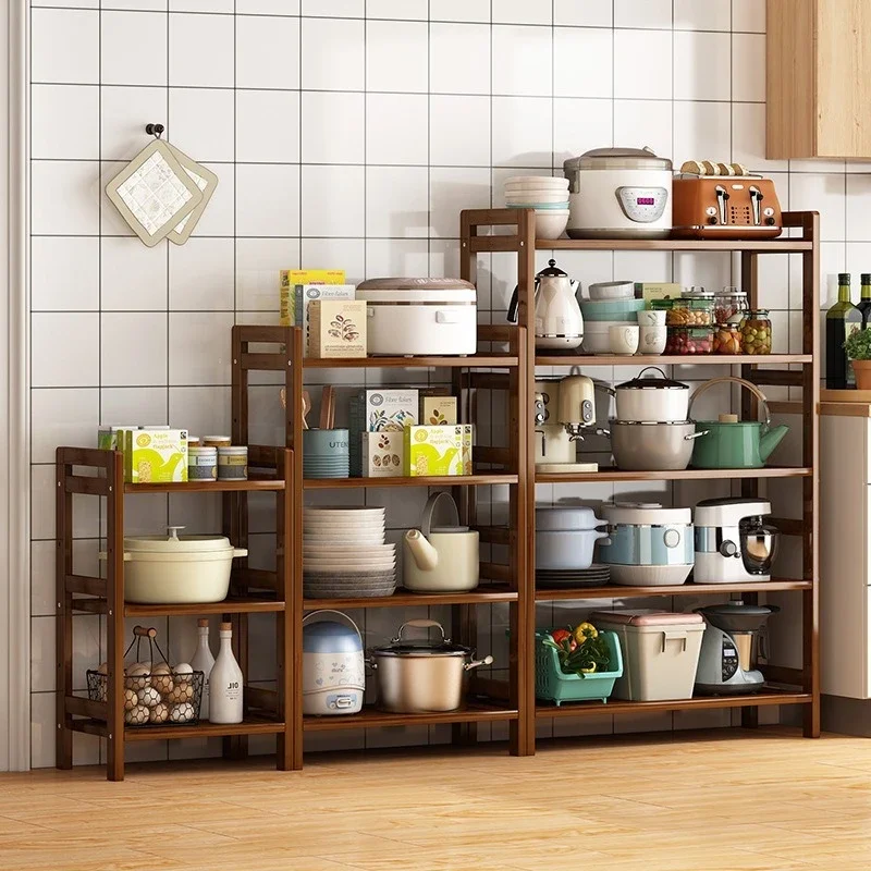 Kitchen Shelf Unit- Floor Standing Multi-Layer Storage Shelves- Extra Storage - Image 2