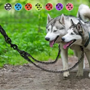 Reflective Dual Leash - No Tangle Walking Leash