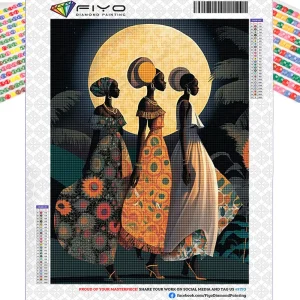 Diamond Painting- Full Diamond Mosaic African Women