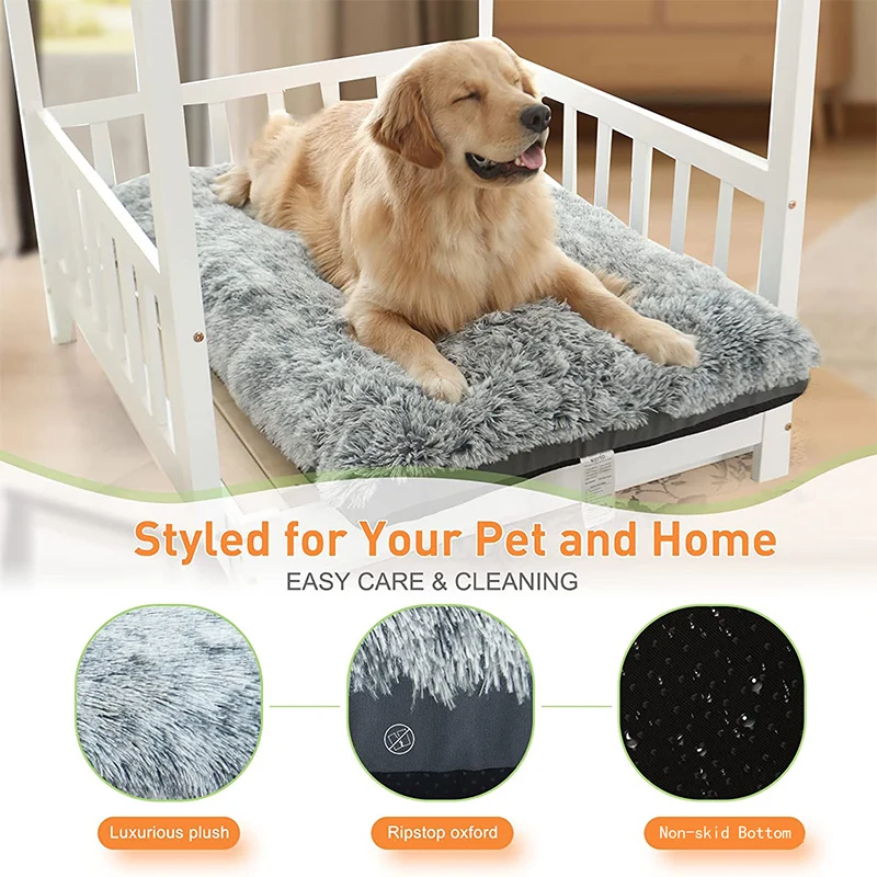 Deluxe Plush Bed- Dog Crate Kennel Bed- Machine Wash- Several Sizes - Image 6