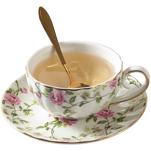 Lovely Bone China Cup and Saucer Tea Set