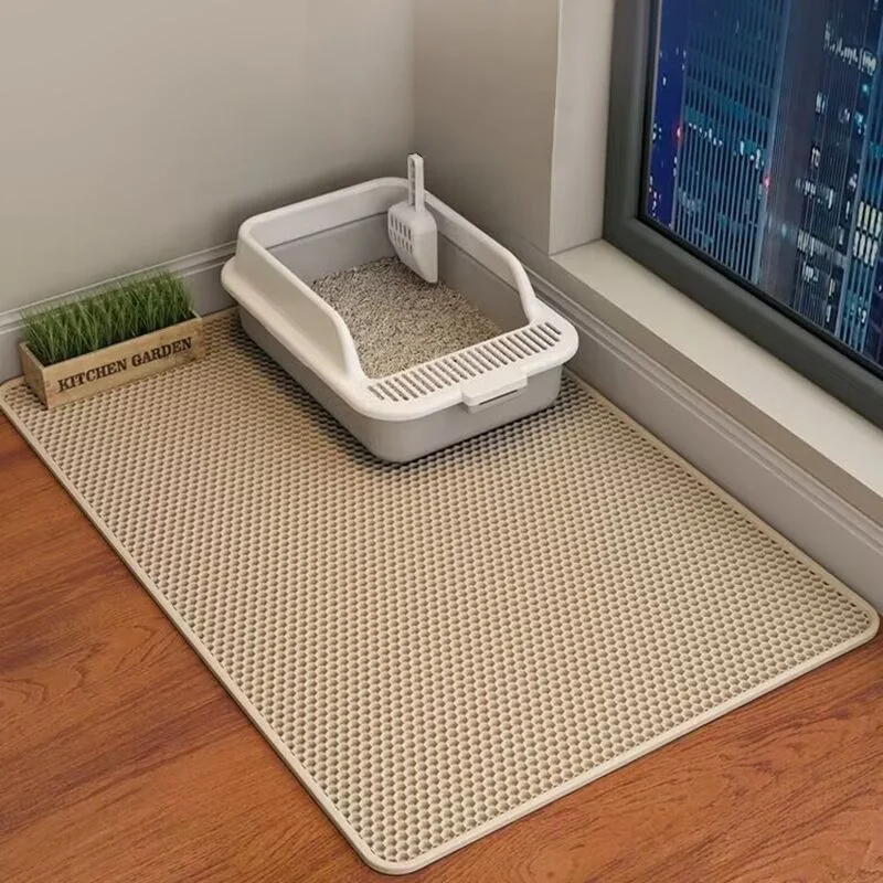 90 CM X 60 CM Cat Litter Mat- Waterproof- Double-Layer Cat Litter Box Mat- Non-slip- Washable - Image 9