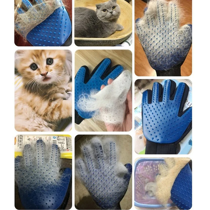 Pet Hair Remover Gloves- Cat Grooming- Hair Deshedding - Image 5
