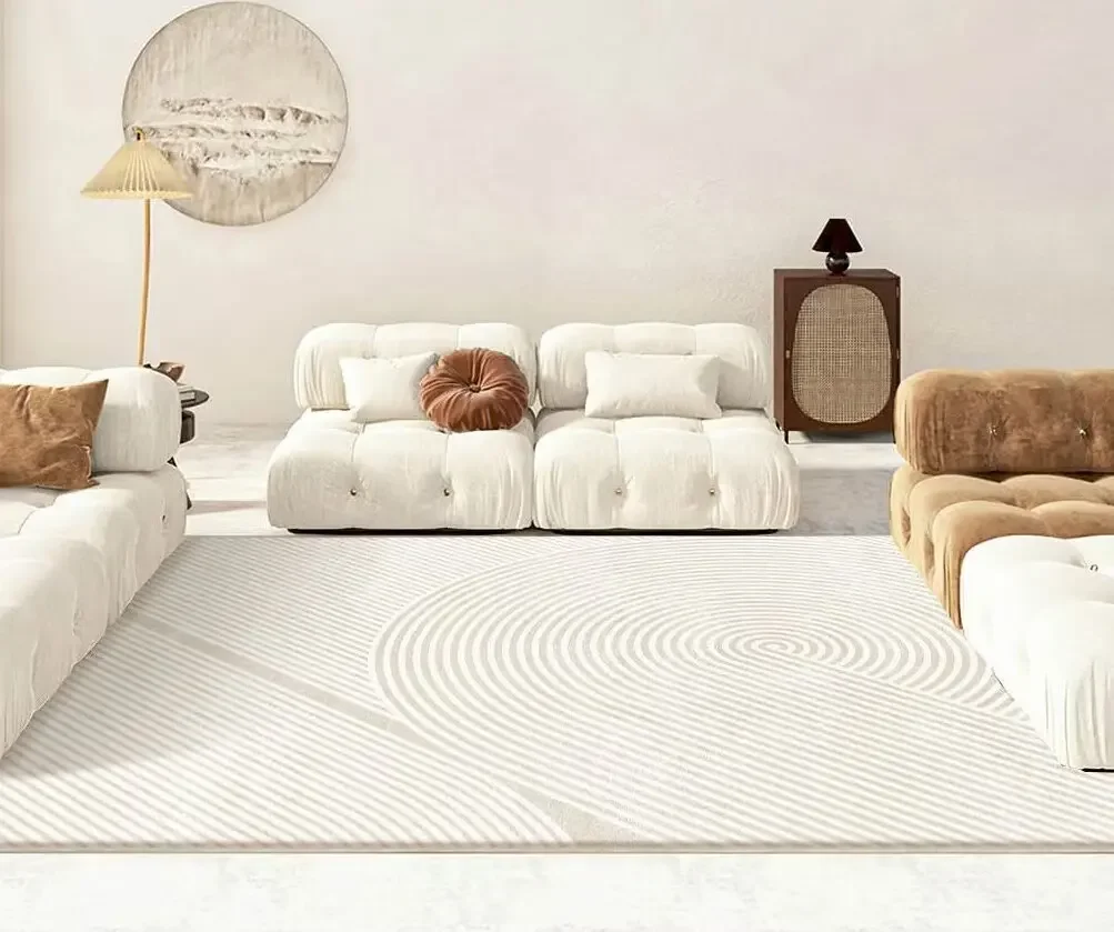 Large Living Room Carpet- Luxury Beige Bedroom Rug- Soft, Washable Rug- Many Styles and Sizes - Image 13