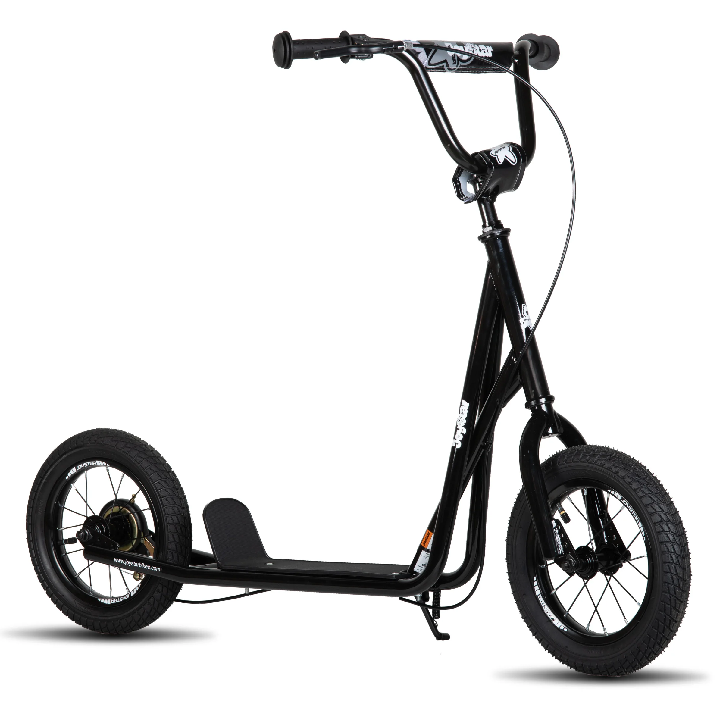 Kick Scooter for Ages 5 Years and Up- 12 Inch Front and Rear Wheel- Rear V-Brake and Adjustable Handlebar- 4 Colors
