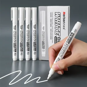 1/2/3 PCS Waterproof Metal Marker Permanent White Paint Pen- Fabric- Wood- Leather- etc.