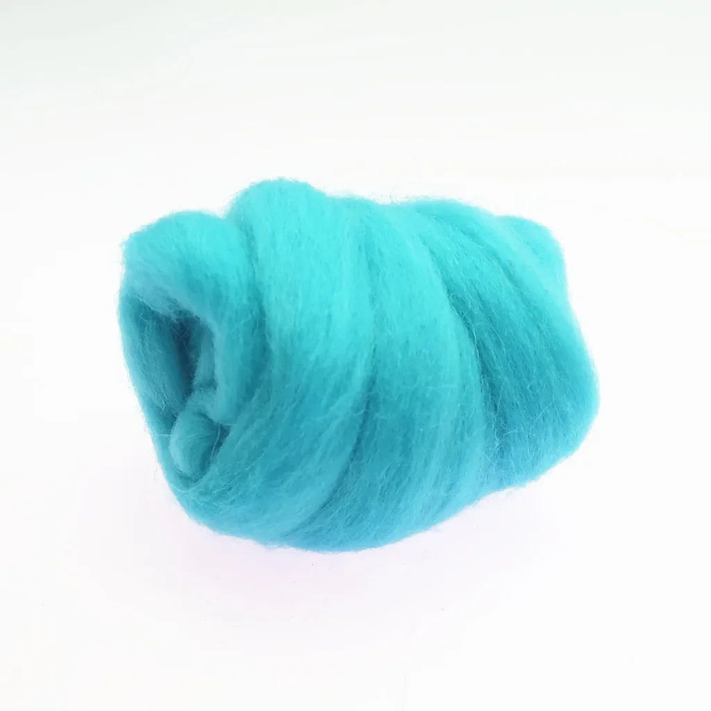 Blue Color Series- Wool Roving for Needle Felting- Wet Felting- Spinning - Image 10