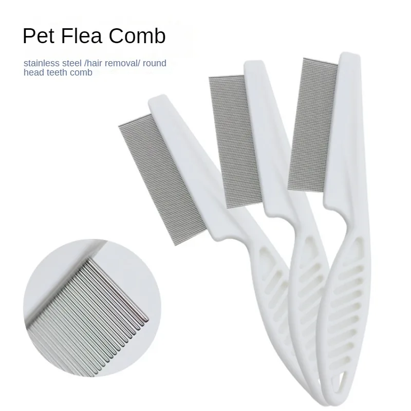 Cat/Dog Dense Teeth Grooming Comb- Dematting- Flea Removal- Stainless Steel - Image 2