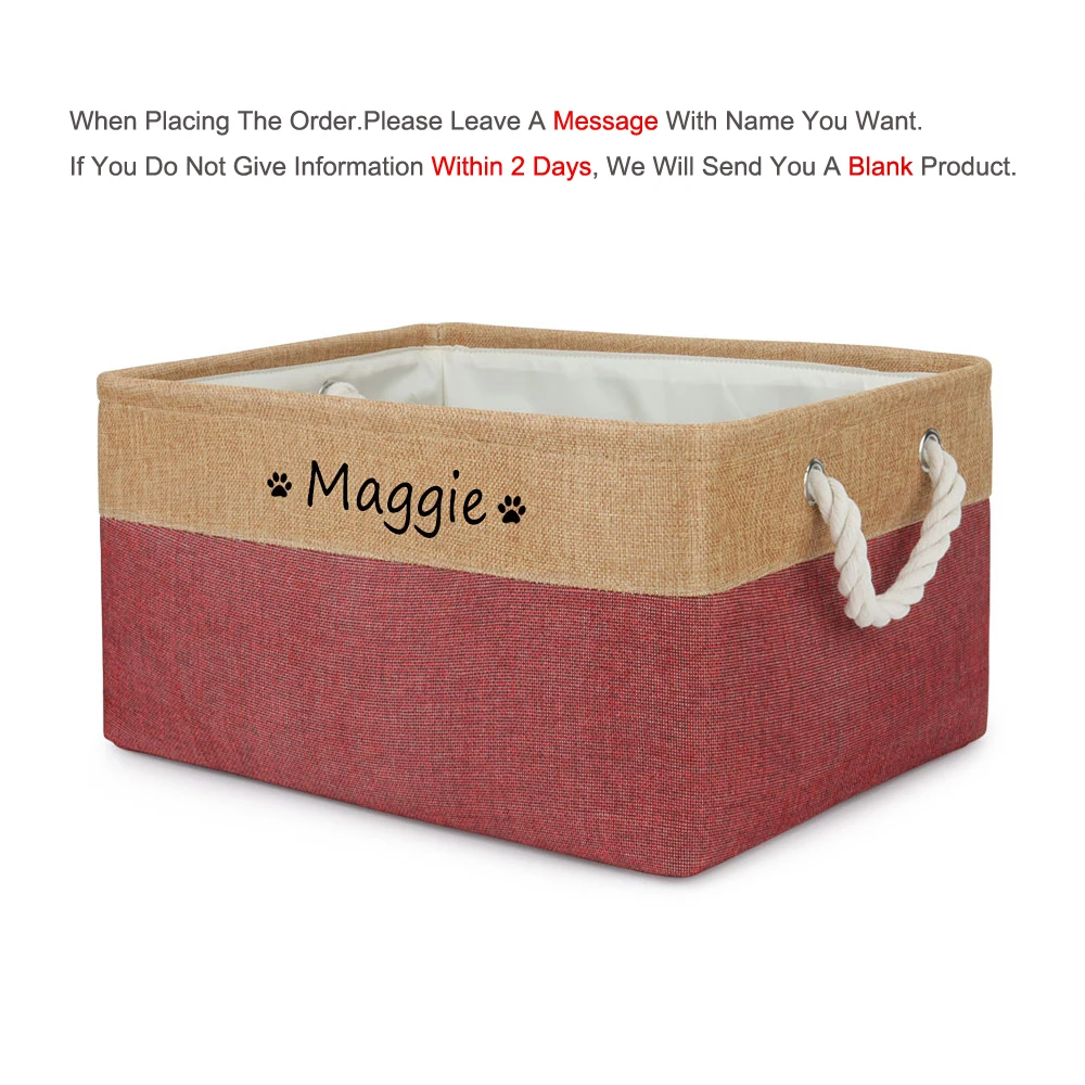 Custom Name Dog/Cat Toy Storage Box - Image 18