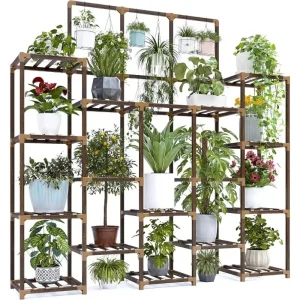 Indoor/Outdoor Plant Stand- 7 Tiers and 14 Plants Shelves