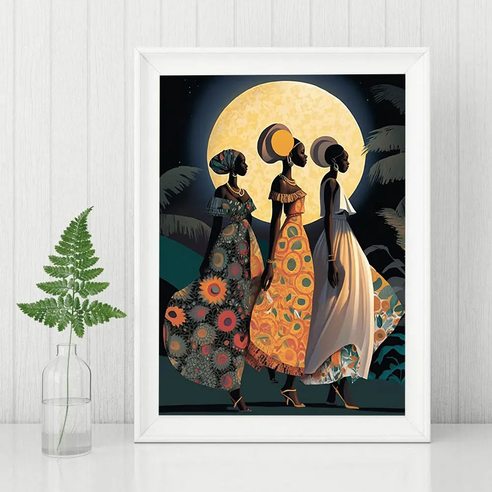 Diamond Painting- Full Diamond Mosaic African Women - Image 4