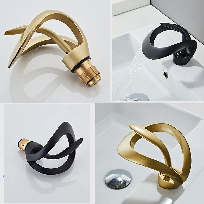 Basin Faucet Mixer Tap- Hot & Cold Waterfall Basin Faucet- Multiple Choices - Image 5