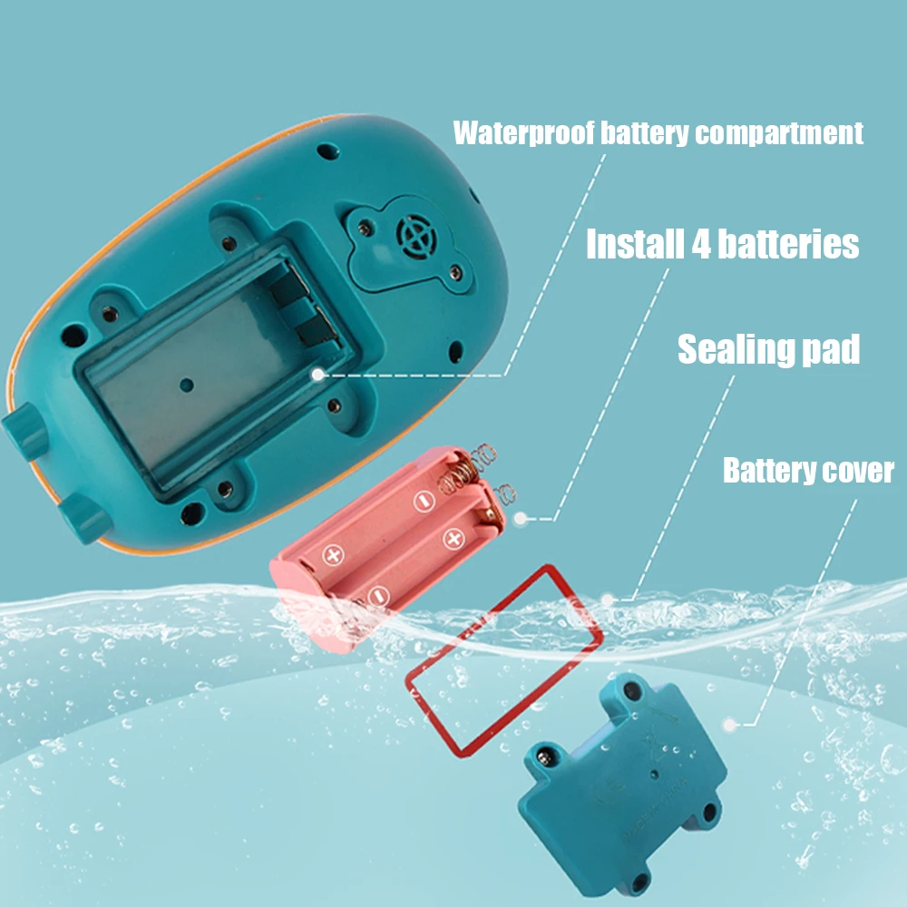 Baby Bath Toys- Cute Duck Electric Water Spray- Bathroom Bathing Toys - Image 6