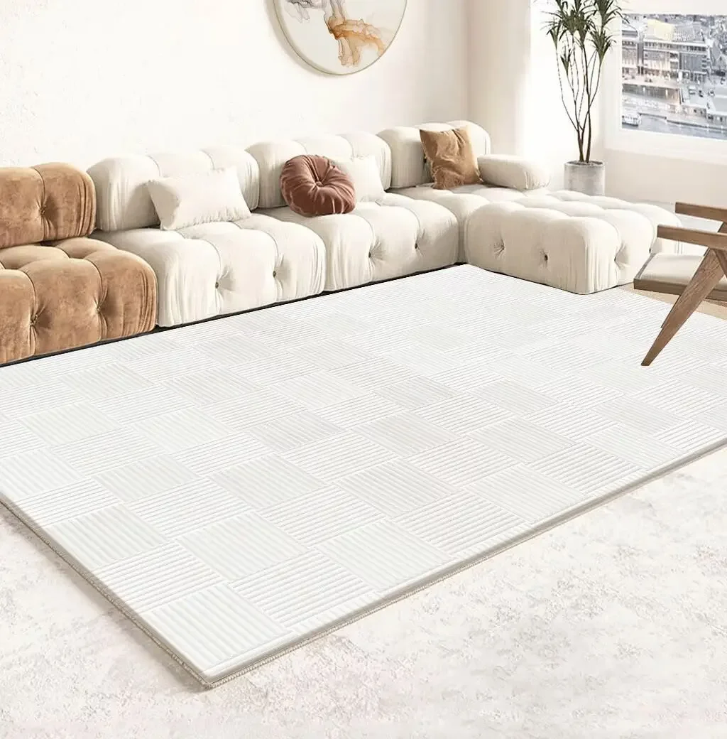 Large Living Room Carpet- Luxury Beige Bedroom Rug- Soft, Washable Rug- Many Styles and Sizes - Image 9