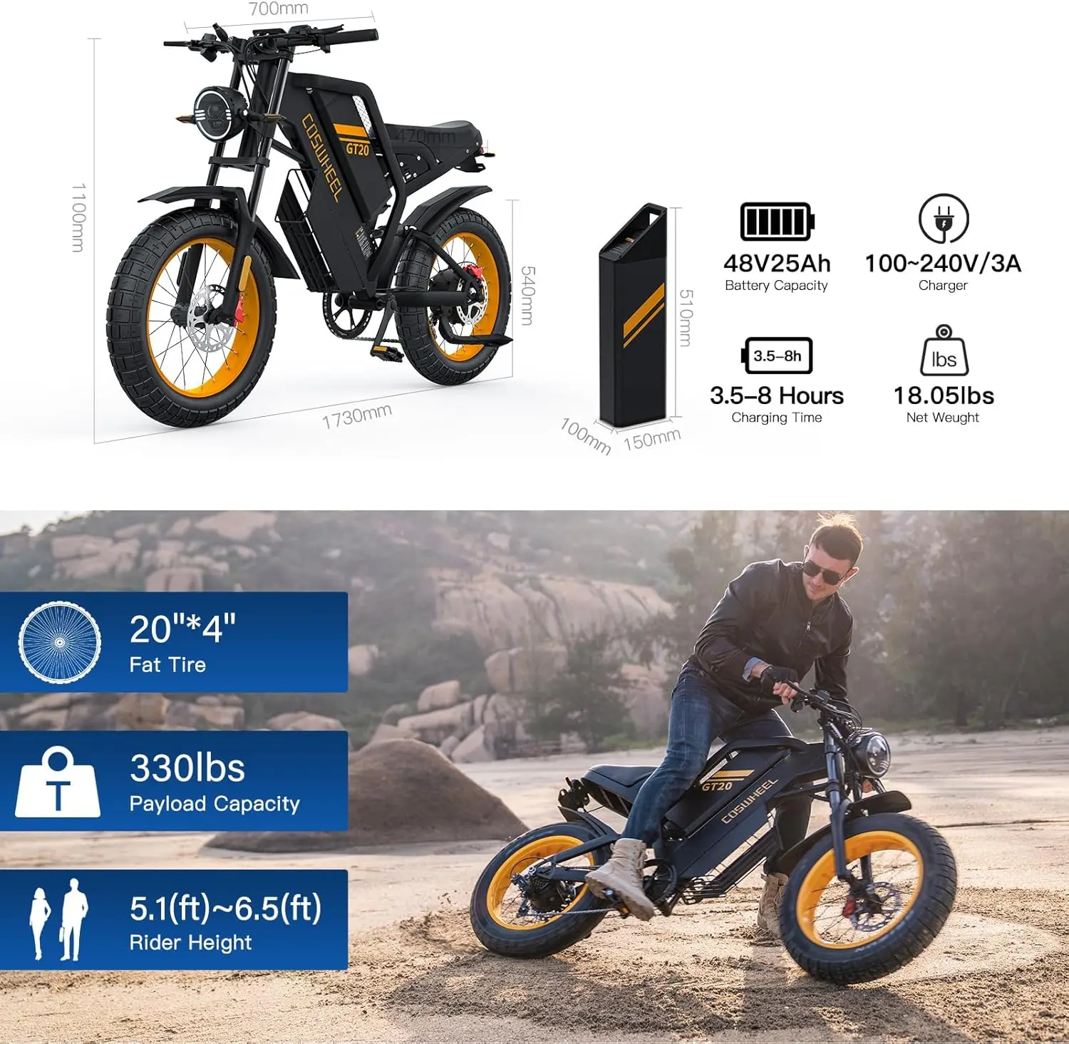 Electric Bike- Single/ Dual Motor Mountain Bike- Off Road- Fat Tires - Image 5